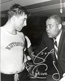 GEORGE CHUVALO SIGNED AUTOGRAPHED 8X10 PHOTO WITH JOE LOUIS (BOXING)