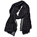 woogwin Light Soft Scarves Fashion Scarf Shawl Wrap For Women Men (Black)