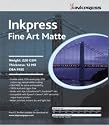 Inkpress Fine Art Matte Canvas, 350 gsm, 20 mil, 95% Bright, 8.5 x 11, (50 sheets)