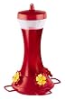 Garden Jewels 476-3 Twenty Ounce Glass Hummingbird Feeder