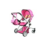 Babyboo Deluxe Twin Doll Pram/Stroller with Free Carriage - 9651A