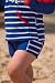 Sun Emporium Shorts UPF 50+, blau/weiss gestreift