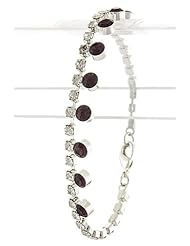Jewelry: THE JEWEL RACK CRYSTAL TRIM BRACELET (Purple) - The Jewel Rack
