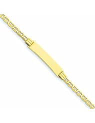Genuine 14K Yellow Gold Anchor ID Bracelet 3 Grams Of Gold 100% Satisfaction Guaranteed.