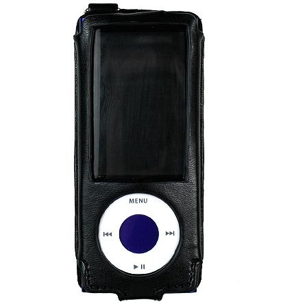 Executive Leather Case for Apple iPod Nano 4th Generation, Nano 4th Gen Leather Case for Nano 8GB, 16GB with Rotating Belt Clip