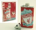 Liverpool FC Hip Flask - Leather Bound
