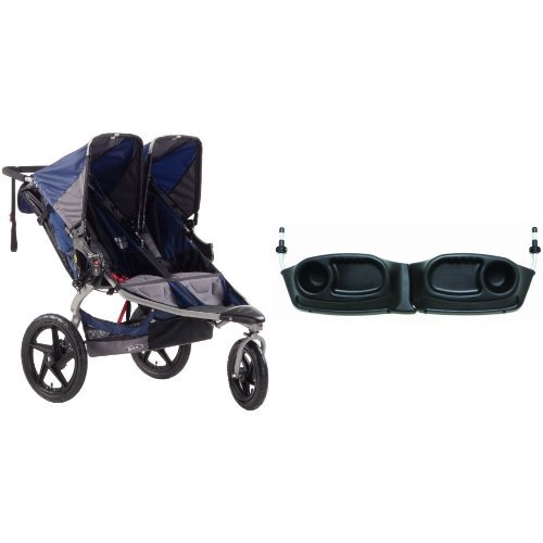 BOB Revolution SE Duallie Stroller and Duallie Snack Tray, Black Baby