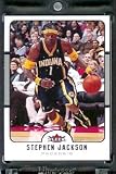 2006-07 Fleer # 73 Stephen Jackson Indiana Pacers Basketball Card - Mint Condition - In Protective Display Case !
