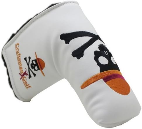 One Piece Skull Headcover For Scotty Cameron Taylormade Odyssey Blade (White)