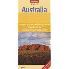 Nelles Map:  Australia 1 : 4 500 000 - Special Maps. Alice Springs Environs, Mt. Olga/Ayers Rock, Greater Perth, Greater Sidney, Greater Melbourne ... ... Central Melbourne, Central Adelaide, Brisbane