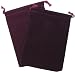 Chessex Dice: Velour Cloth Dice Bag Small (4 x 6) - BURGUNDY - Holds Approximately 20-30 Dice