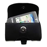 Horizontal Leather Case with Belt Clip/Loop for the Pharos GPS 525P