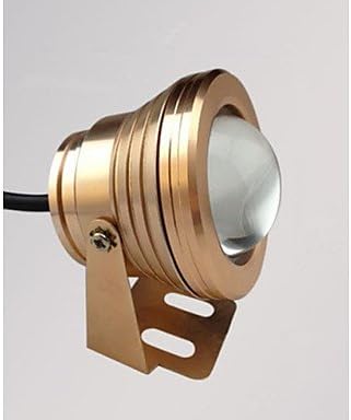UR Outdoor Lights 10W LED Underwater Light 1000LM Waterproof Flood Lamp With Convex Glass Lenses (12-18V) (Jin Shai)