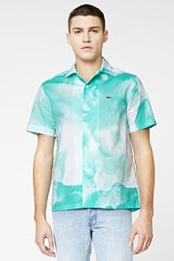 L!VE Short Sleeve Water Color Print Woven Shirt