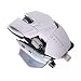 Mad Catz R.A.T. 9 Wireless Gaming Maus, 6400 dpi, PC und MAC, weiß glänzend