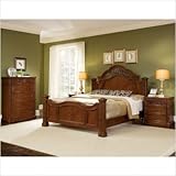 Wynwood 1759-90Q2 / 1759-90K2 / 1759-63 Terrassa Mansion Bedroom Set in Amb ....