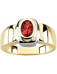 14K Two-Tone Gold Ruby Ring -- LIFETIME WARRANTY
