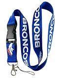 NFL Denver Broncos Lanyard Neck Lanyard Keychain Holder Mp3 Camera Holder