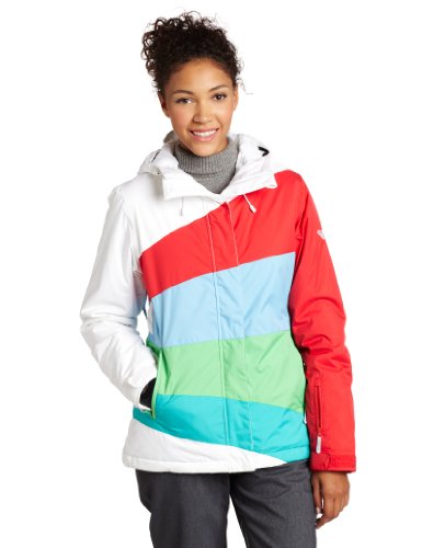 Roxy SNOW Juniors Kayla Jacket, White, X-Large