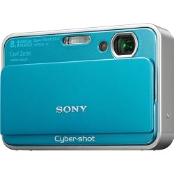 Sony Cybershot DSC-T2 8MP Digital Camera with 3x Optical Zoom Blue