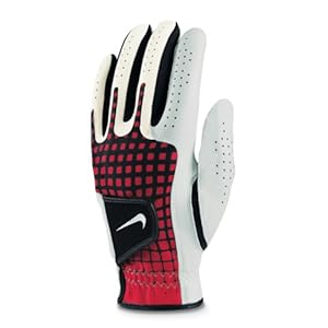NIKE Tech Xtreme Regular White/White-Chall Red-Black Glove (Left Hand, Medium/Large)