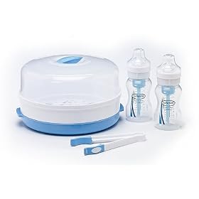 BPA FREE Dr Browns Microwave Steriliser + 2 x 8oz Bonus Bottles