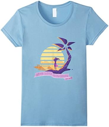 Women's Love Love Paradise Shirt Small Baby Blue