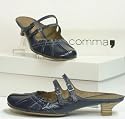 Top aktueller COMMA Damen Leder Sabot blau
