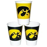 Iowa Hawkeyes 16 Oz Reusable Plastic Cups (8 Pack)