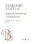Songs and Proverbs of William Blake: For Baritone and Piano (Faber Edition)