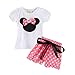 Mud Kingdom Little Girls Holiday Outfits Cute Clothes Short Sets 4T Pink