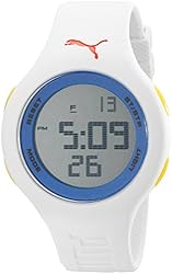 PUMA Unisex PU910801033 Loop Digital Display Quartz White Watch