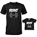 Daddy and Baby Matching T-Shirt and Infant Tee Set - Beast and Beast in Training