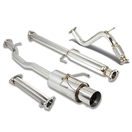 Honda 4th Gen CB7 CB9 4 Muffler Tip Catback+High Flow Cat Exhaust