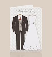 Bride Groom Wedding Day Card