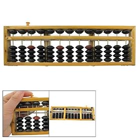 Classic Calculating Tool Wooden Frame Japanese Soroban Abacus: Office Products