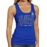 MLB L.A. Dodgers Ladies Line Up Tank Top - Royal Blue (Small)