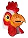 Forum Novelties Men's Deluxe Adult Latex Chicken Mask (item may vary from the image on site)