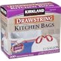 Kirkland Signature Drawstring Kitchen Trash Bags - 13 Gallon - Xl Size - 200 Count
