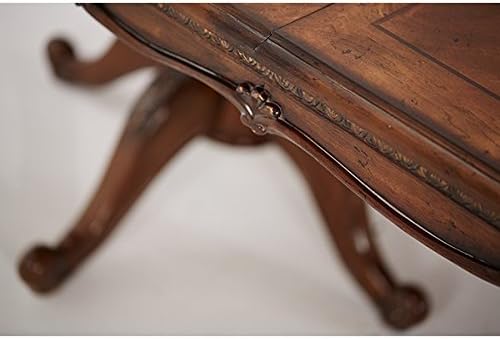 Lavelle Melange Oval Trestle Dining Table-Arm Chair-Side Chair Set by Aico Amini (9 PC Dining Set)