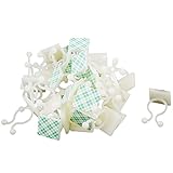 uxcell　自己粘着ツイストロック　ホルダーケーブル　タイクリップ　ホワイト　ナイロン　35個入り