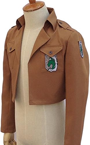 CGoutlets Cosplay Costumes Attack on Titan Shingeki no Kyojin Jacket (S, Green Horse    C7035)