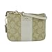 Coach Signature PVC Small Wristlet 52860 Light Khaki Chalk