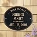 Whitehall Welcome Oval Family Established Wall Plaque (1398)