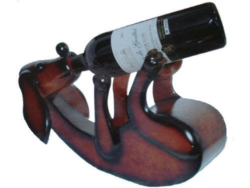 Wine Bottle Holding Drunken Dog