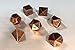 Chessex: 7-Die Set Metal: Copper Color - 27204