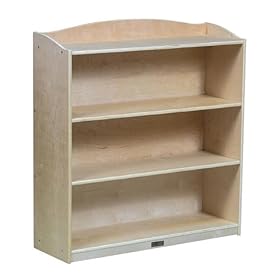 Kid's Single-Sided Bookcase with 3 Display Shelves