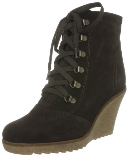 Esprit W10360, Damen Stiefel mit Keilabsatz, Braun (dunkelbraun), 40,5 EU / 7 UK