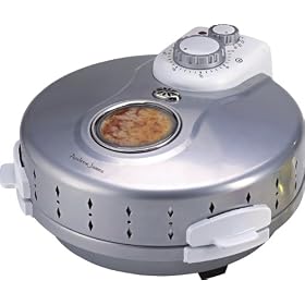 Andrew James Premium Electric Stone Baked Pizza Oven in Silver