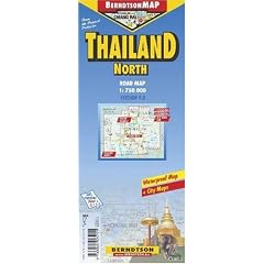 Thailand North 1: 750 000 +++ Chiang Mai, Chiang Mai+, Chiang Rai, Golden Triangle, Mae Hong Son (BerndtsonMAP) (Road Map/ Landkarte) [Folded Map/ Faltkarte]